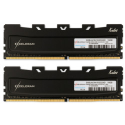 Модуль пам'яті для комп'ютера DDR4 16GB (2x8GB) 3200 MHz Black Kudos eXceleram (EKBLACK4163222AD)