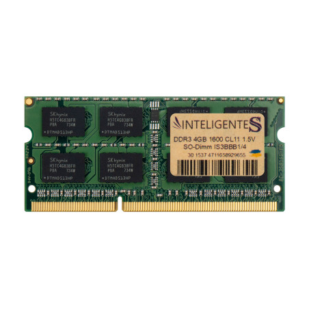 Модуль пам'яті для ноутбука SoDIMM DDR3 4GB 1600 MHz INTELIGENTES (IS3BBB1/4)