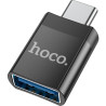 Перехідник UA17 USB-C M to USB F USB3.0 Black HOCO (6931474762016)