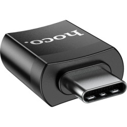 Перехідник UA17 USB-C M to USB F USB3.0 Black HOCO (6931474762016)