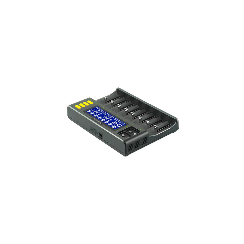 Зарядний пристрій для акумуляторів Liitokala 8 Slots, LCD дисплей, Li-ion/Ni-MH/Ni-Cd/AA/ААA/AAAA/С (Lii-S8)