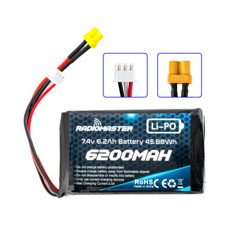 Акумуляторний блок RadioMaster 6200mah 2S Lipo Transmitter Battery (HP0157.BATT-6200-2S)