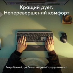 Комплект Logitech MX Keys S Combo для MAC Bluetooth/Wireles UA Space Grey (920-012845)