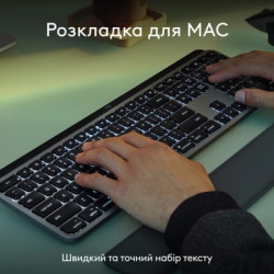 Комплект Logitech MX Keys S Combo для MAC Bluetooth/Wireles UA Space Grey (920-012845)
