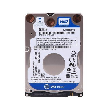 Жорсткий диск для ноутбука 2.5" 500GB WD (WD5000LPCX)