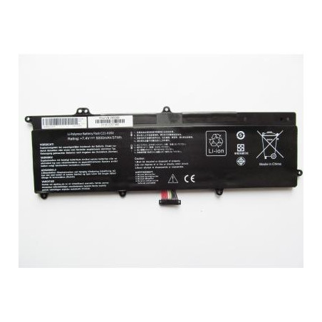 Акумулятор до ноутбука Asus X202E C21-X202, 5000mAh (37Wh), 4cell, 7.4V, Li-ion AlSoft (A47503)