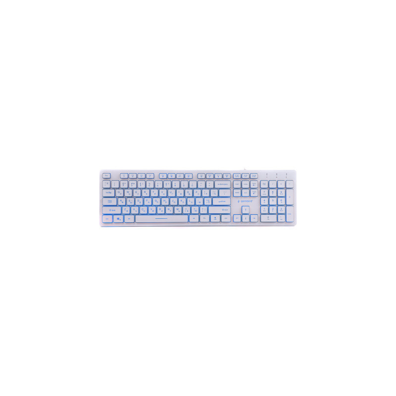 Клавіатура Gembird KB-UML3-01-W-UA USB White (KB-UML3-01-W-UA)