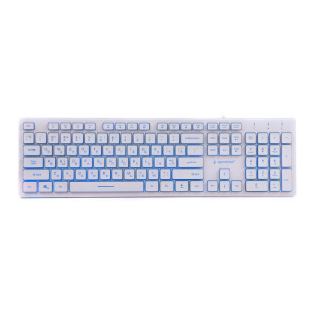 Клавіатура Gembird KB-UML3-01-W-UA USB White (KB-UML3-01-W-UA)