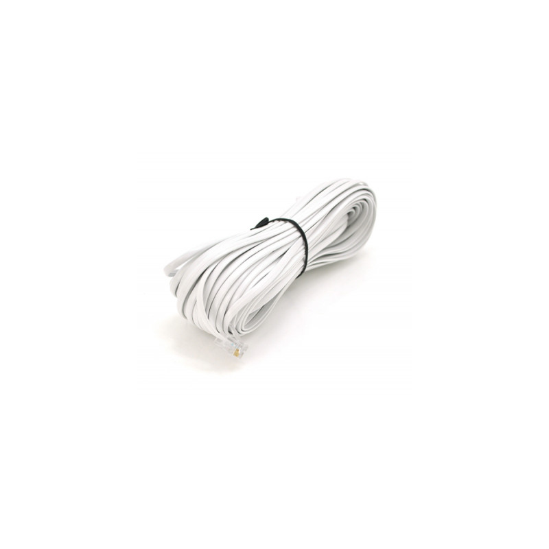 Патч-корд телефонний 30м RJ11 (6P4C) Voltronic (PC-30,0W)