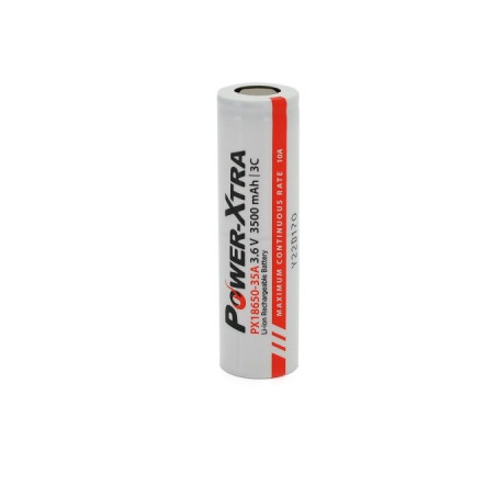 Акумулятор 18650 3500mAh, 3.6V, white Power-Xtra (PX18650-35A / 29752)