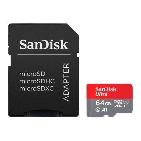 Карта пам'яті SanDisk 64GB microSD Class 10 A1 R-140 (SDSQUAB-064G-GN6IA)