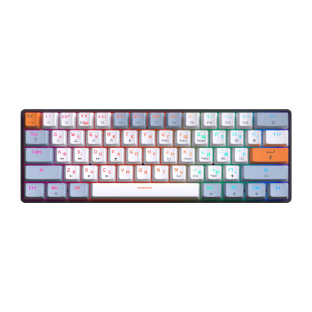 Клавіатура GamePro MK130R Hot-Swap Red Swich RGB USB UA Black (MK130R)