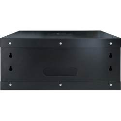 Шафа настінна GEAR 4U 19" 600x450x280 мм, + полка 19", black (GWMSN-4U-600-450)
