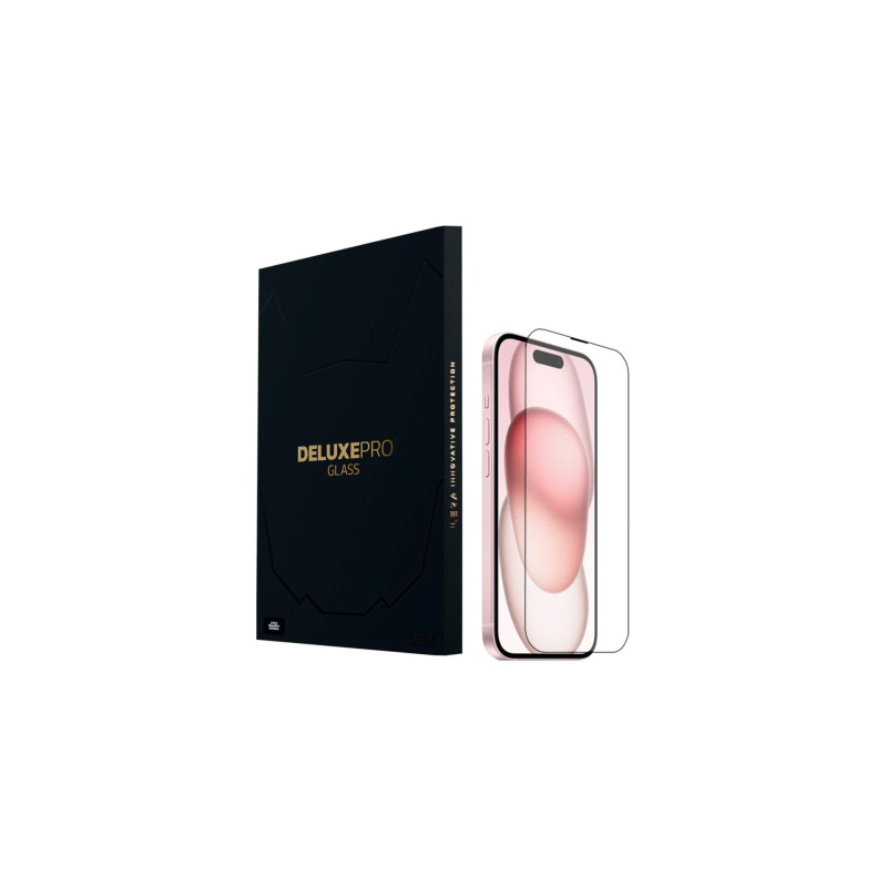 Скло захисне iLera DeLuxe Original Glass iPhone 15 (ILFCDL15)