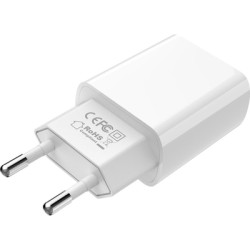 Зарядний пристрій BOROFONE BA20A USB 10.5W + cable USB to USB-C white (6931474700742)