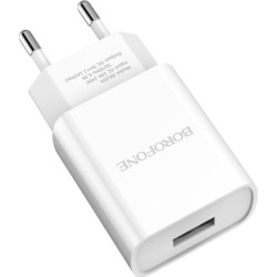 Зарядний пристрій BOROFONE BA20A USB 10.5W + cable USB to USB-C white (6931474700742)