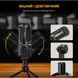 Мікрофон Fifine Tank1 XLR Black (Tank1)