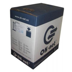 Кабель мережевий OK-Net FTP cat.6 LSOH (F/UTP-cat.6 LSOH) (КПВонг-HFЭ-ВП (250) 4*2*0,57)