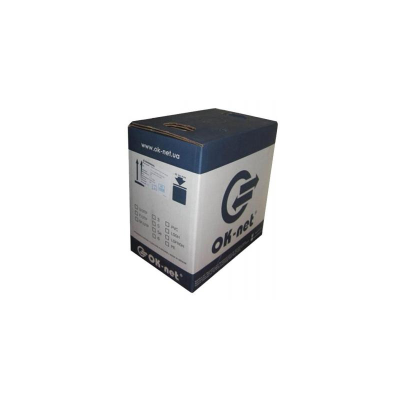 Кабель мережевий OK-Net FTP cat.6 LSOH (F/UTP-cat.6 LSOH) (КПВонг-HFЭ-ВП (250) 4*2*0,57)