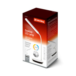 Настільна лампа ColorWay Portable & Flexible 360, 4W, з вбудованим акумулятором 1800 mAh (CW-DL12FB-W)