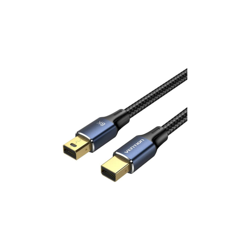 Кабель мультимедійний miniDisplayPort M to Mini DisplayPort M 2.0m V1.4 8K60Hz blue Vention (HCGLH)