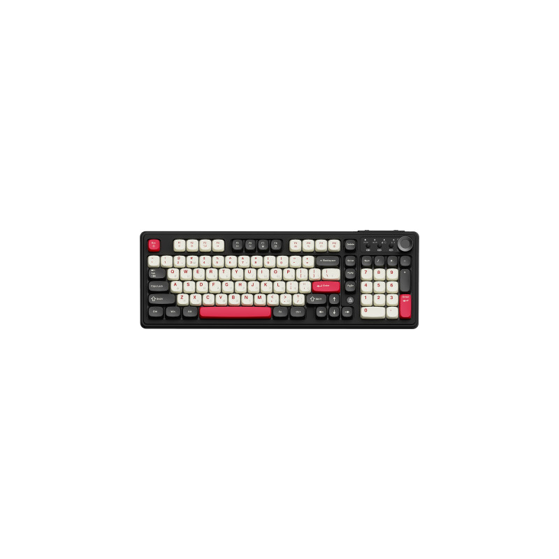 Клавіатура Ajazz AF98 Plus Wireless/Bluetooth/USB UA Black/White/Red (AF98-PLUS-BSR)