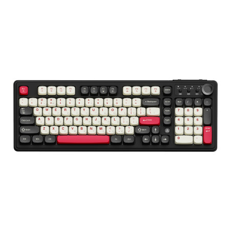 Клавіатура Ajazz AF98 Plus Wireless/Bluetooth/USB UA Black/White/Red (AF98-PLUS-BSR)