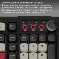 Клавіатура Ajazz AF98 Plus Wireless/Bluetooth/USB UA Black/White/Red (AF98-PLUS-BSR)