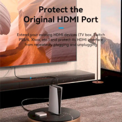 Кабель мультимедійний HDMI M to HDMI F 2.0m V2.0 4K60Hz Vention (AHCBH)