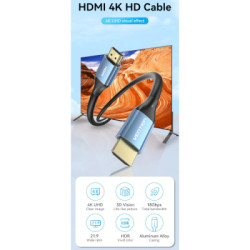 Кабель мультимедійний HDMI M to HDMI M 2.0m V2.0 4K60Hz blue Vention (ALHSH)