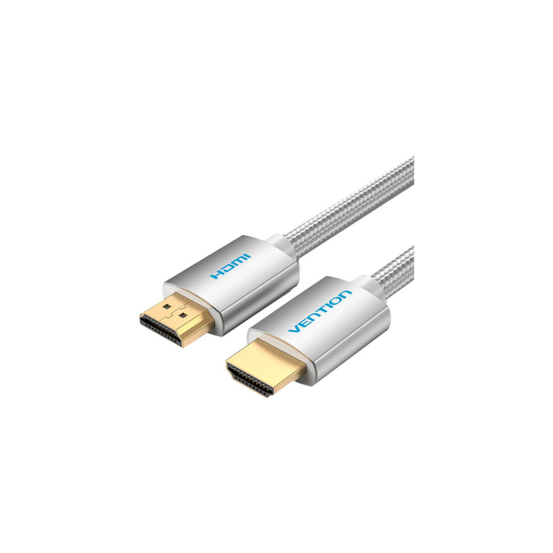 Кабель мультимедійний HDMI M to HDMI M 2.0m V2.0 4K60Hz silver Vention (AABIH)