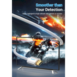 Кабель мультимедійний HDMI M to HDMI M 2.0m V2.0 4K60Hz silver Vention (AABIH)