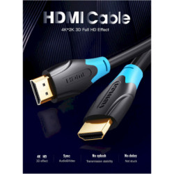 Кабель мультимедійний HDMI M to HDMI M 8.0m V2.0 4K60Hz Vention (AACBK)