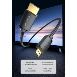 Кабель мультимедійний HDMI M to HDMI mini M 1.5m V2.0 4K60Hz Vention (AGHBG)
