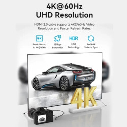 Кабель мультимедійний HDMI M to HDMI mini M 3.0m V2.0 4K60Hz Vention (AGHBI)