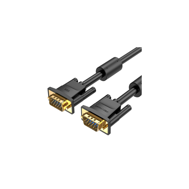 Кабель мультимедійний VGA M to VGA M 1.5m ferrite Vention (DAEBG)
