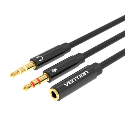 Кабель мультимедійний 3.5mm F to 2x3.5mm M (4pin) Vention (BBTBY)