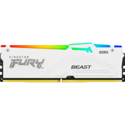 Модуль пам'яті для комп'ютера DDR5 16GB 6000 MHz Beast White RGB EXPO Kingston Fury (ex.HyperX) (KF560C36BWE2A-16)