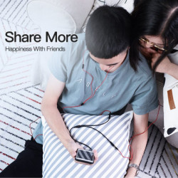 Кабель мультимедійний 3.5mm M to 2x3.5mm F 0.3m Vention (BBSBY)