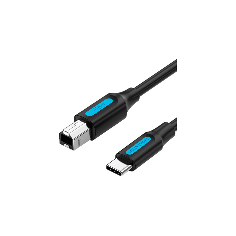 Кабель для принтера USB-C 2.0 to BM 2.0m 2.4А 480Mbps Vention (CQUBH)