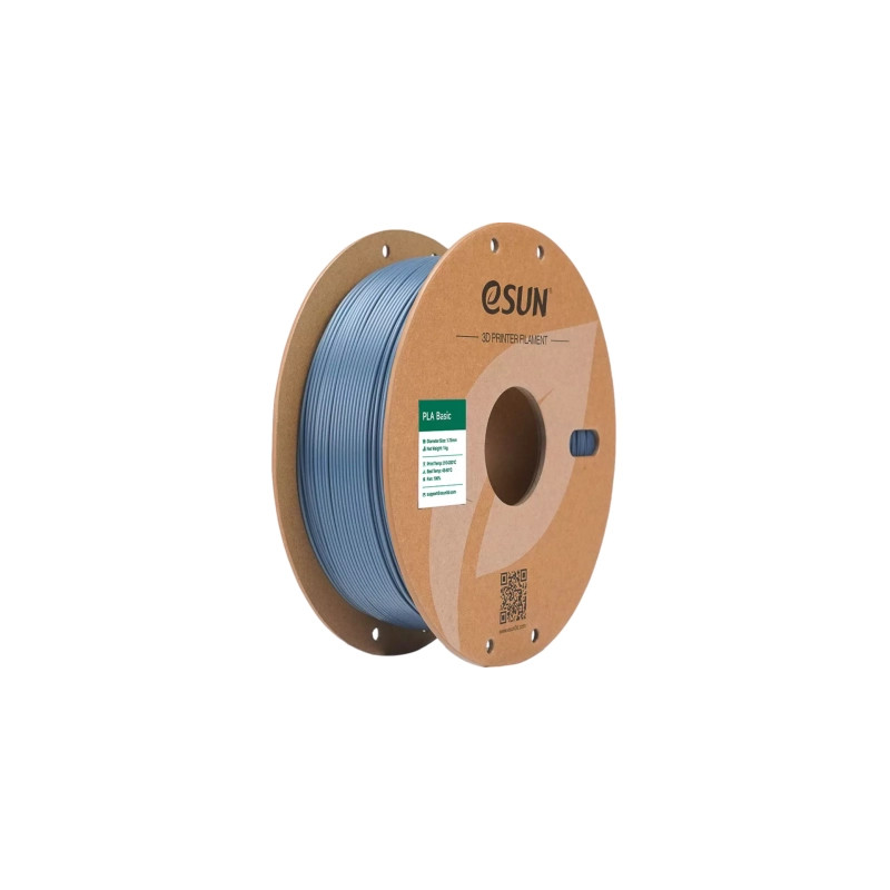 Пластик для 3D-принтера eSUN PLA BASIC 1,75mm GREY 1kg (PLA-BASIC175H1P1)
