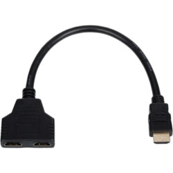 Перехідник HDMI M to 2 HDMI F 10 cm Atcom (10901)