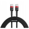 Дата кабель USB-C to USB-C 1.0m USB 3.1 3A red Baseus (CATKLF-G91)