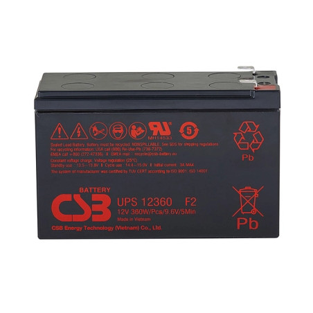 Батарея до ДБЖ CSB UPS123607F2 12V 7Ah (UPS123607F2)