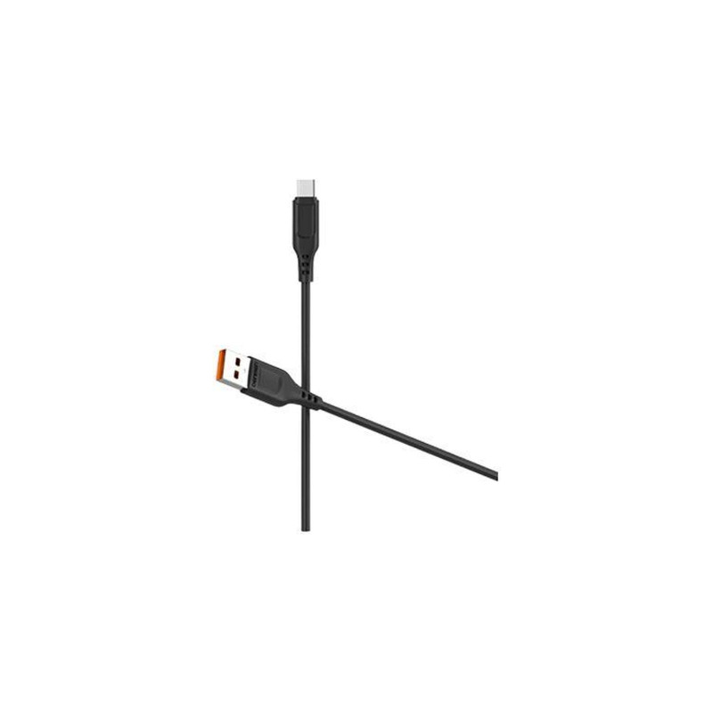 Дата кабель USB 2.0 AM to Micro 5P 1.0m 2.4A silicone black Denmen (DM-D01V-BK)