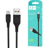 Дата кабель USB 2.0 AM to Micro 5P 1.0m 2.4A silicone black Denmen (DM-D01V-BK)
