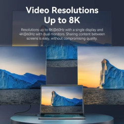 Дата кабель USB-C to USB-C 1.0m Thunderbolt 4 240W (50V/5A) 8K60Hz Gray Aluminum Alloy Vention (TAVHF)