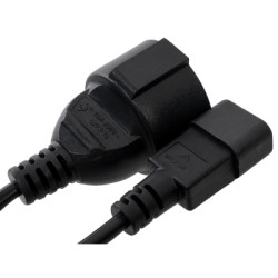 Кабель живлення C14 to Schuko 0.75mm2 Copper Vinga (VPCC14S75C)