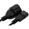 Кабель живлення C14 to Schuko 0.75mm2 Copper Vinga (VPCC14S75C)