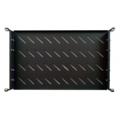 Полка 19" Hypernet 1U глиб. 300мм, в шкафи глибиною 450мм, колір чорний (U-FS-45-Black)